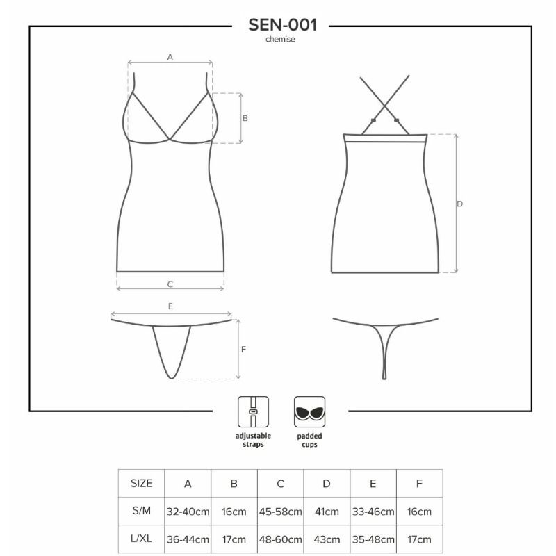 Babydoll Obsessive Sensual SEN-001 - S-M