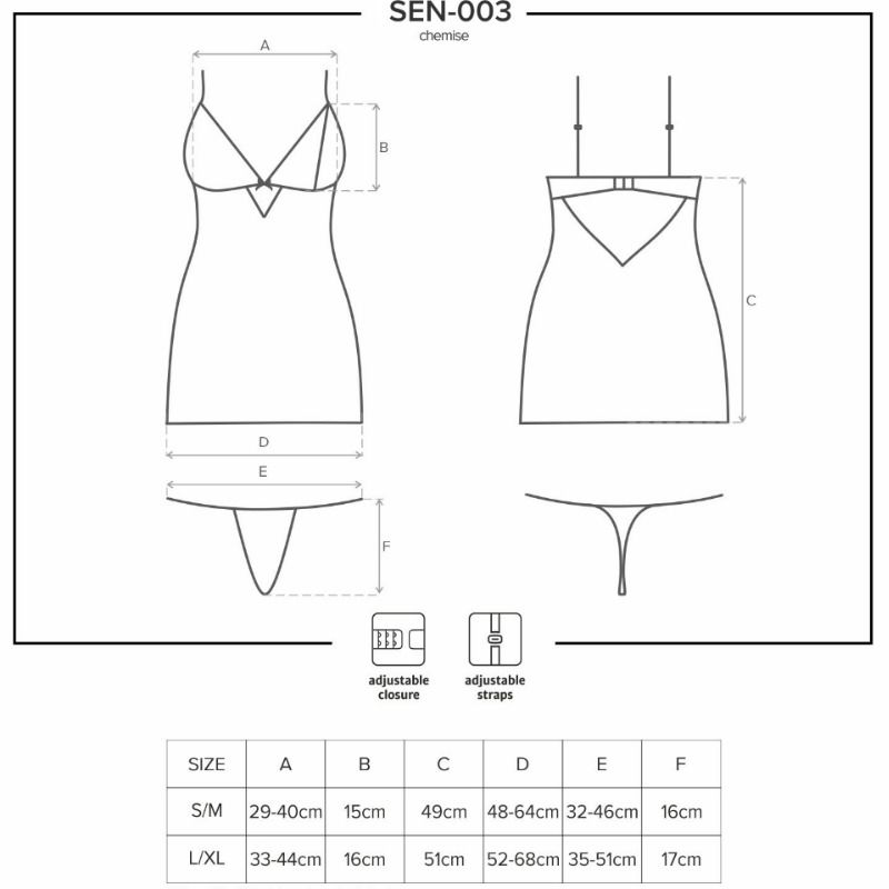 Babydoll Obsessive Sensual SEN-003 - S-M