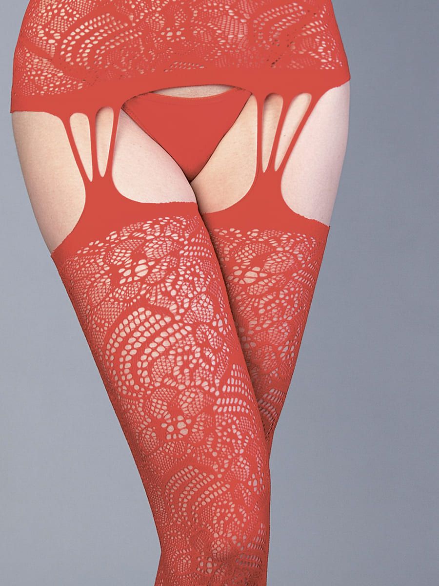 Catsuit rosu Lefrivole - S-L