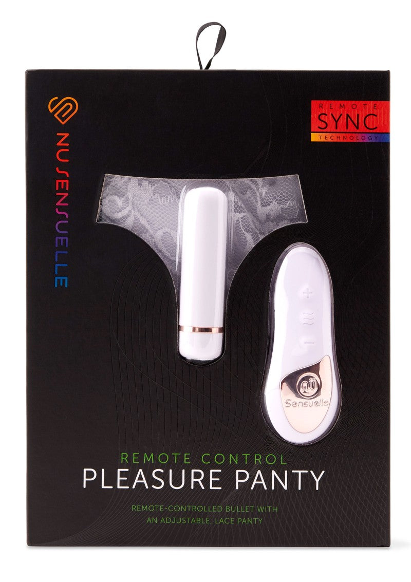 Chiloti cu glont vibrator si telecomanda white