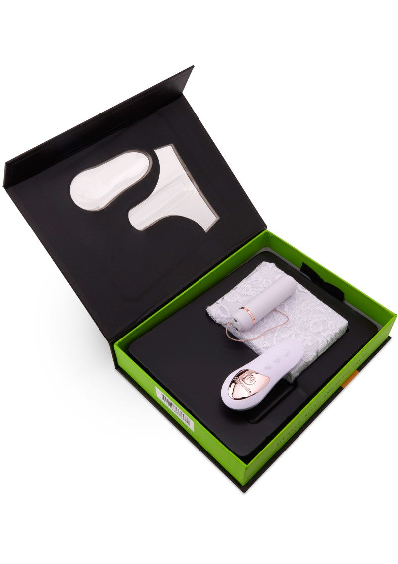 Chiloti cu glont vibrator si telecomanda white