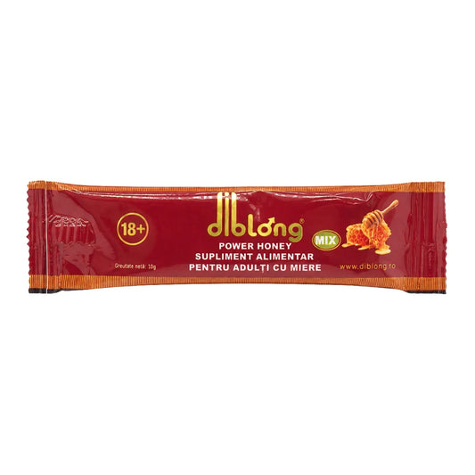 Diblong Power Honey - supliment alimentar pentru adulți cu miere și asocieri de plante care susțin sănătatea sexuală și funcț