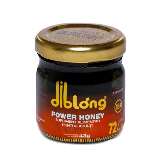 Diblong Power Honey - supliment alimentar pentru adulți cu miere și asocieri de plante care susțin sănătatea sexuală și funcț