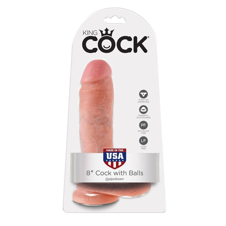 Dildo flesh realistic King Cock 20.3 cm