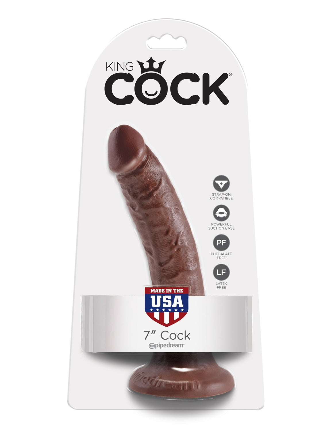 Dildo maro realistic King Cock 17.8 cm