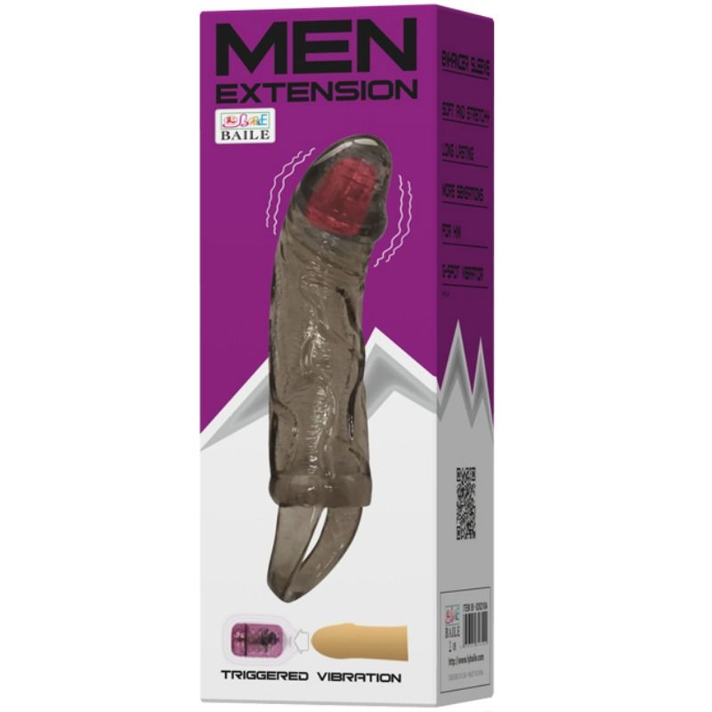 Extensie penis Flesh cu vribatii 13.5 cm