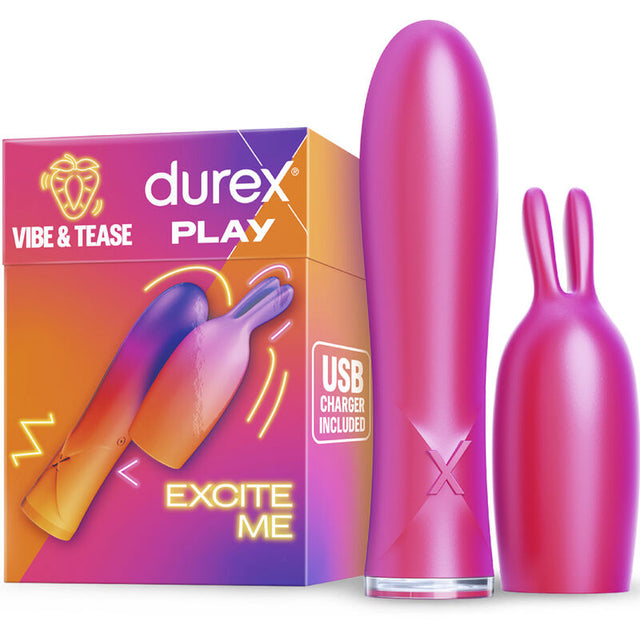Mini Vibrator 2 în 1 Durex Vibe & Tease