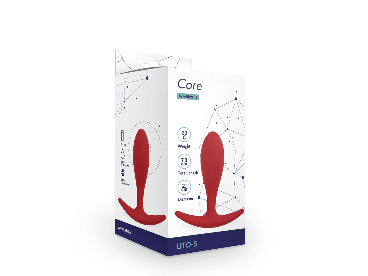Plug anal Lito burgundy S