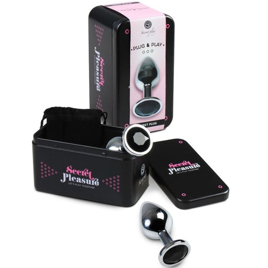 Plug Anal metal Negru S