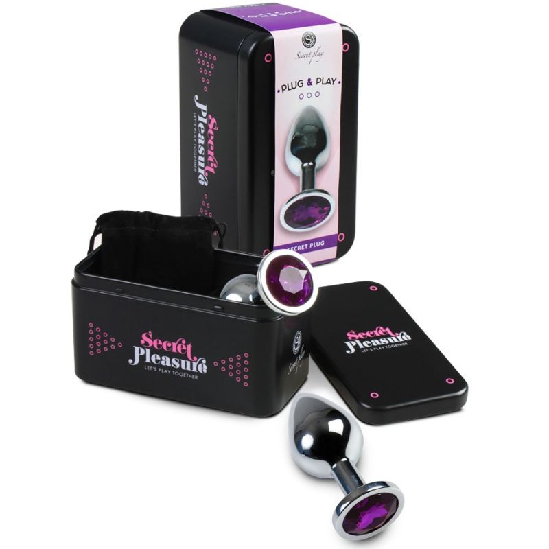 Plug Anal metal Purple S