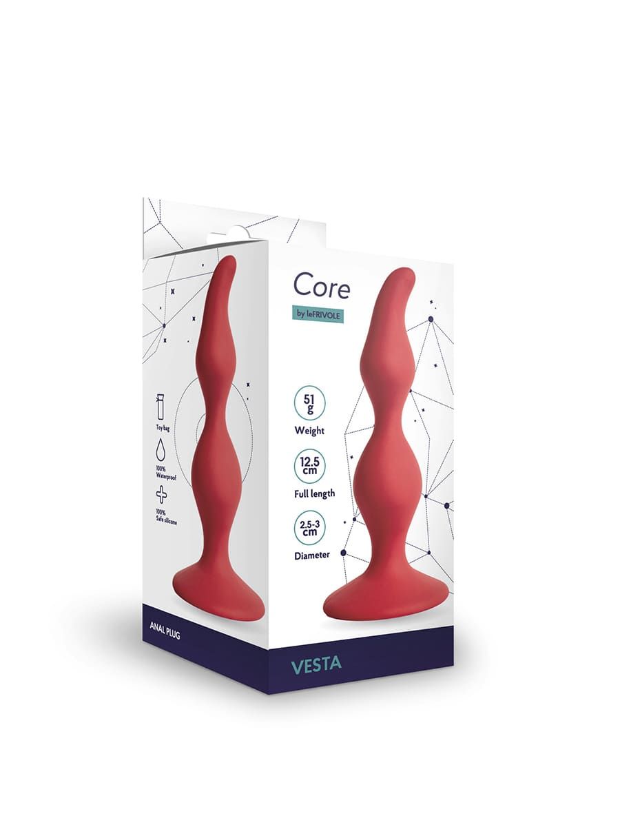 Plug anal Vesta rosu S