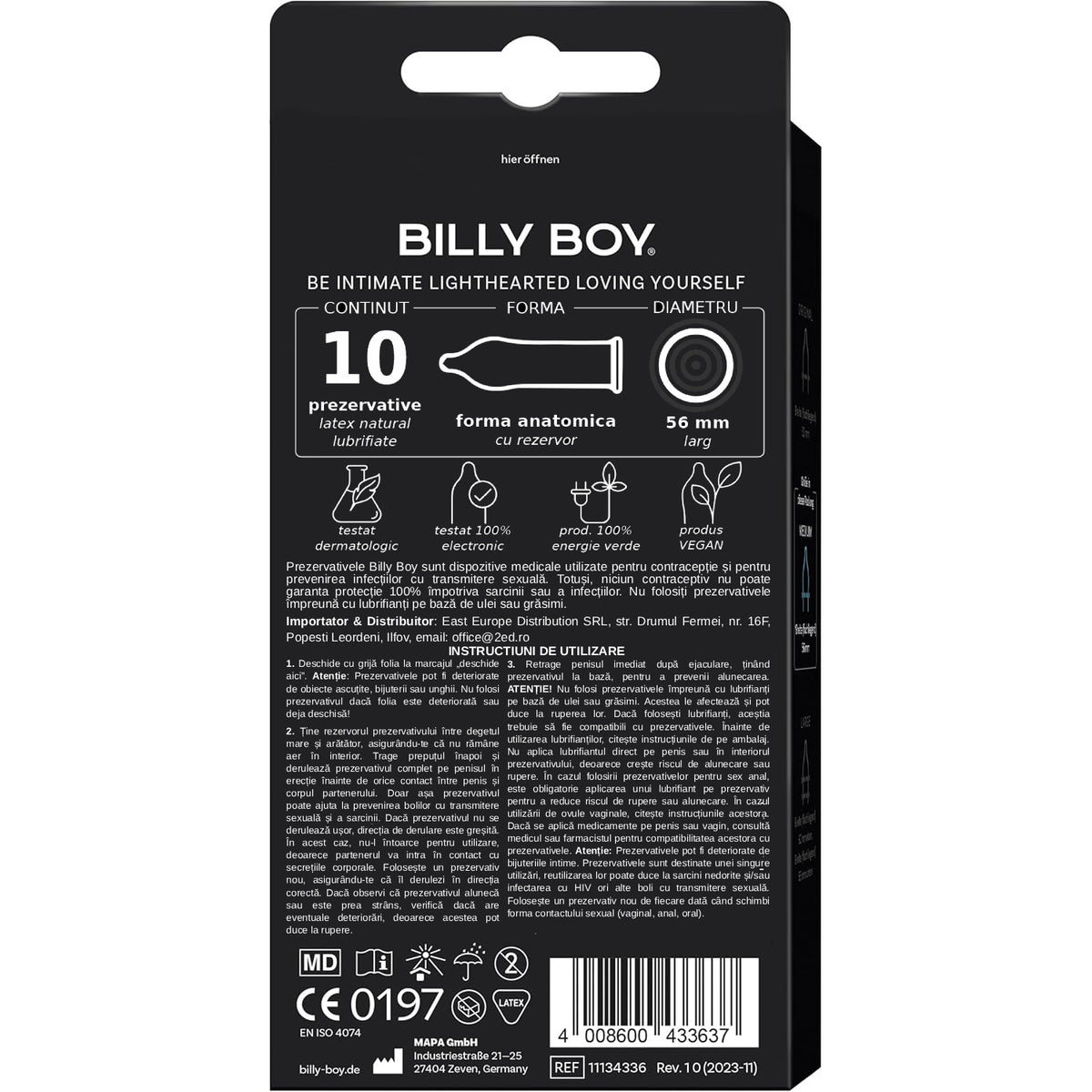 Prezervative Billy Boy Feel It 10 buc