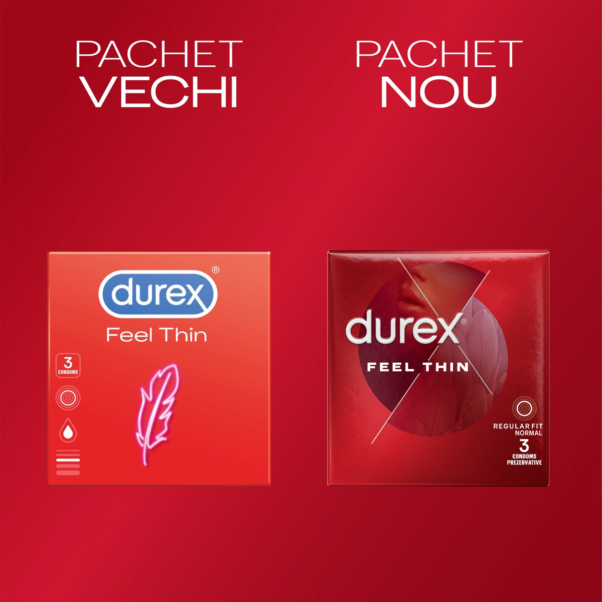 Prezervative Durex Feel Thin 3 bucati