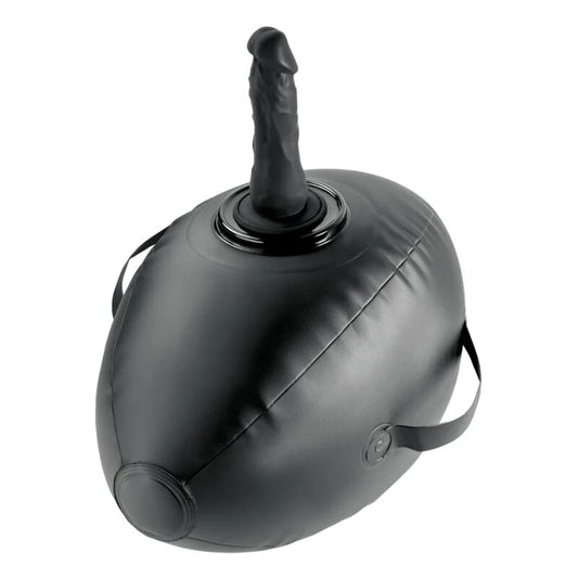 Suport gonflabil cu Dildo Fetish Fantasy negru, 41.9 cm