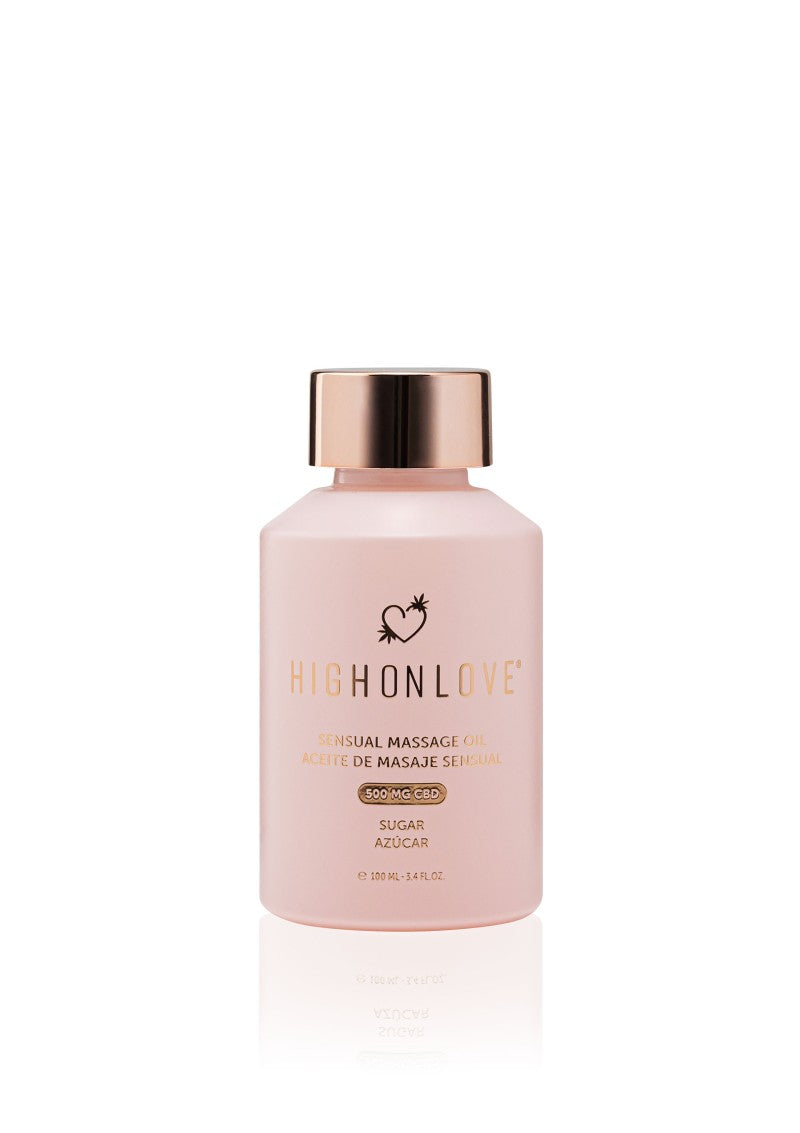 Ulei de masaj senzual cu CBD HighOnLove natural 100 ml