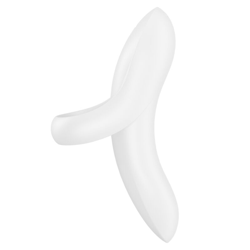 Vibrator cu suport deget Bold Lover Satisfyer alb