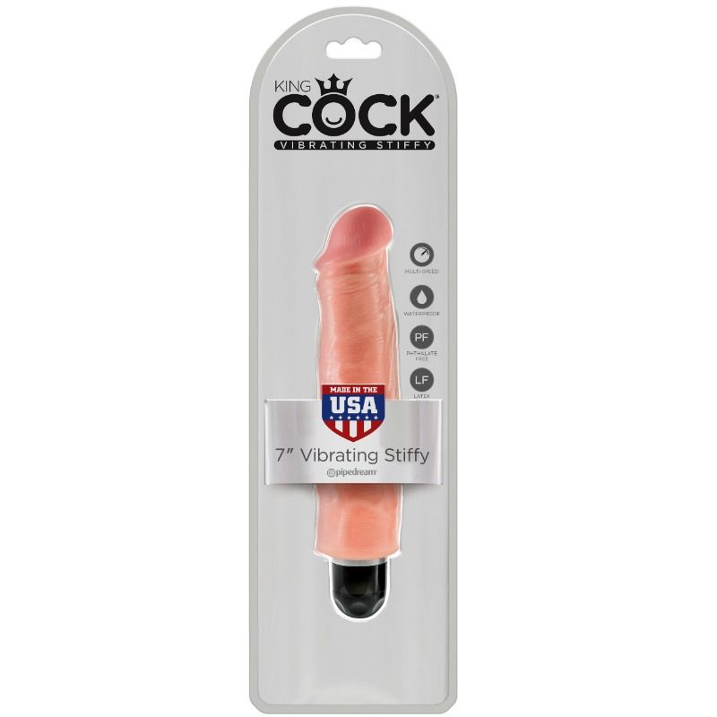 Vibrator King Cock 17.8 cm Bej