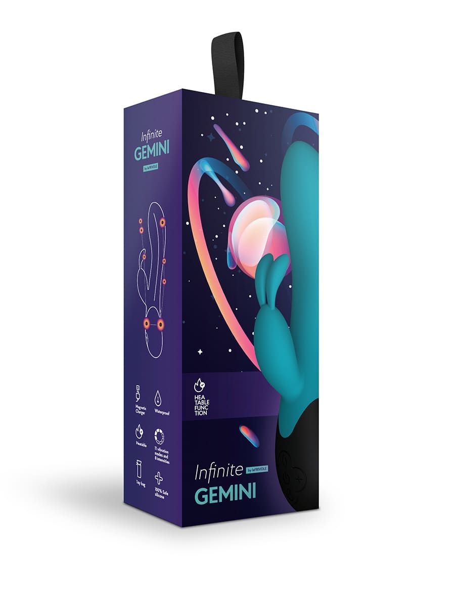 Vibrator rabbit cu functie de incalzire Gemini