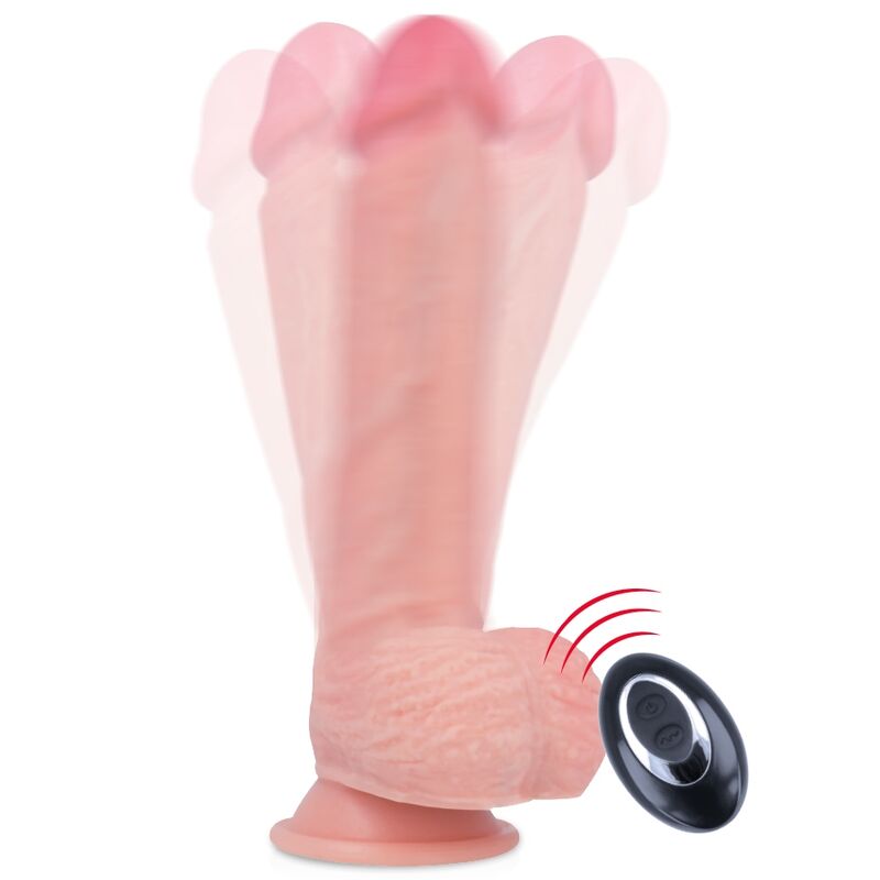 Vibrator silicon lichid Rockarmy cu telecomanda 22 cm